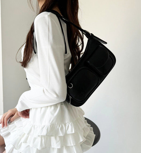  「ロゴポケット付きホーボーバッグ」|ショルダー・メッセンジャー|