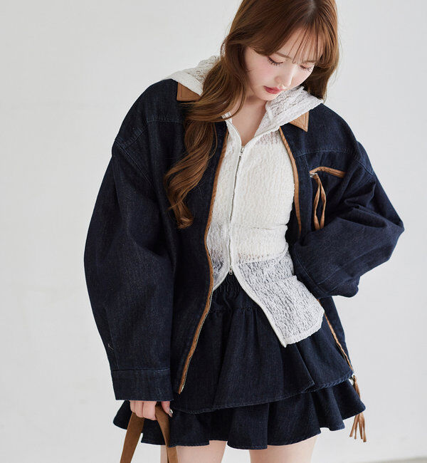  「レースパーカー」|プルオーバー|