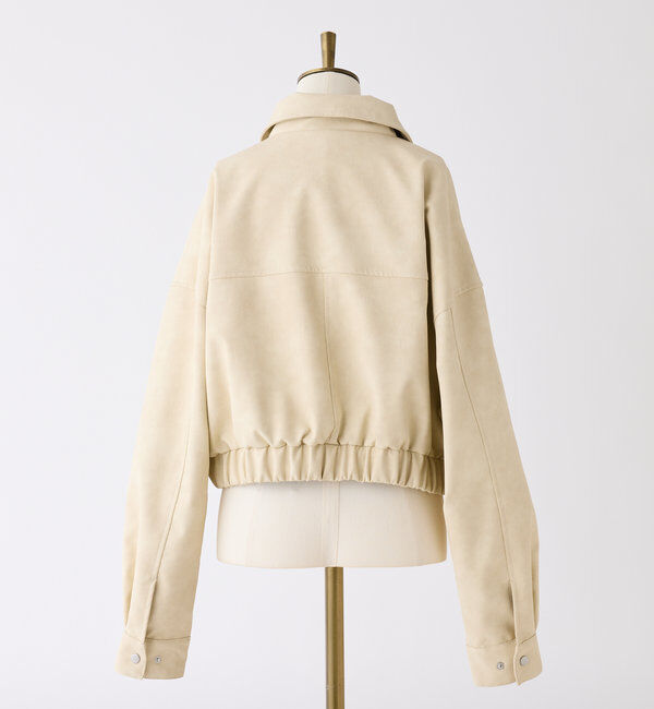  「フェイクレザーショートジャケット」|ダウンベスト・ベスト|