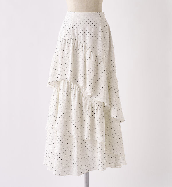 「ティアードフリルロングスカート」|スカート|