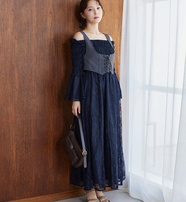  「コルセットベストSETワンピース」|ワンピース|