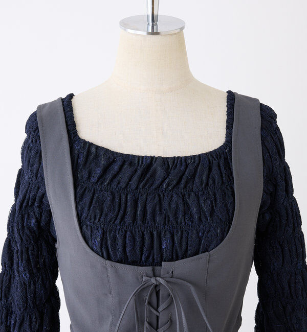  「コルセットベストSETワンピース」|ワンピース|