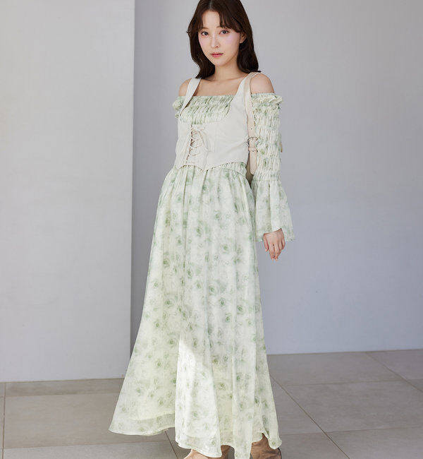  「コルセットベストSETワンピース」|ワンピース|