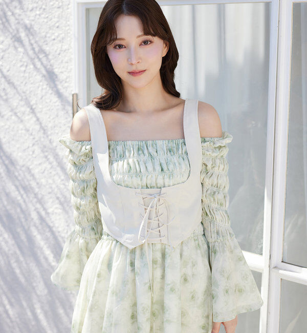  「コルセットベストSETワンピース」|ワンピース|