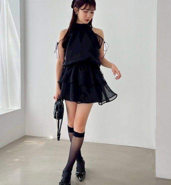  「【Black collection】アメスリミニワンピース」|ワンピース|
