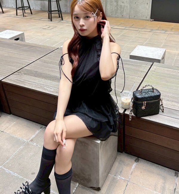  「【Black collection】アメスリミニワンピース」|ワンピース|