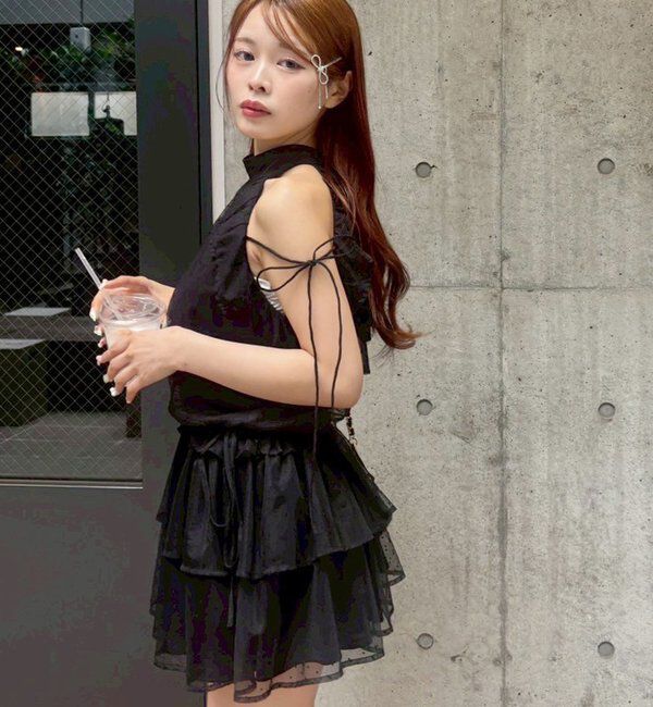  「【Black collection】アメスリミニワンピース」|ワンピース|