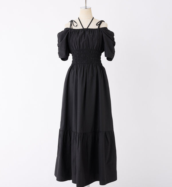  「【ウエスト細見え】シャーリングアソートワンピ」|ワンピース|