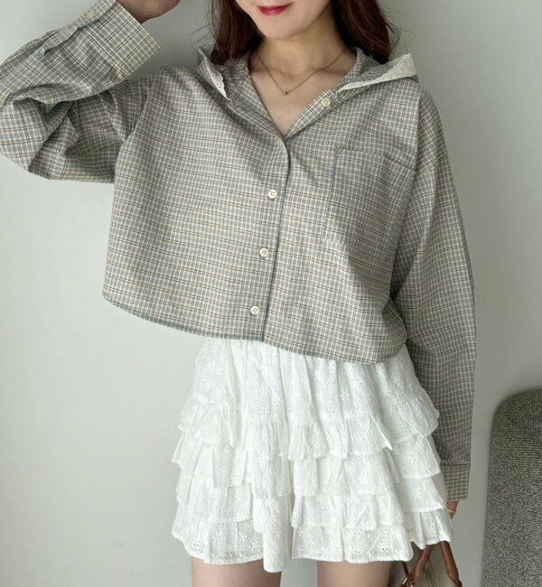  「ティアードフリルミニスカート」|スカート|