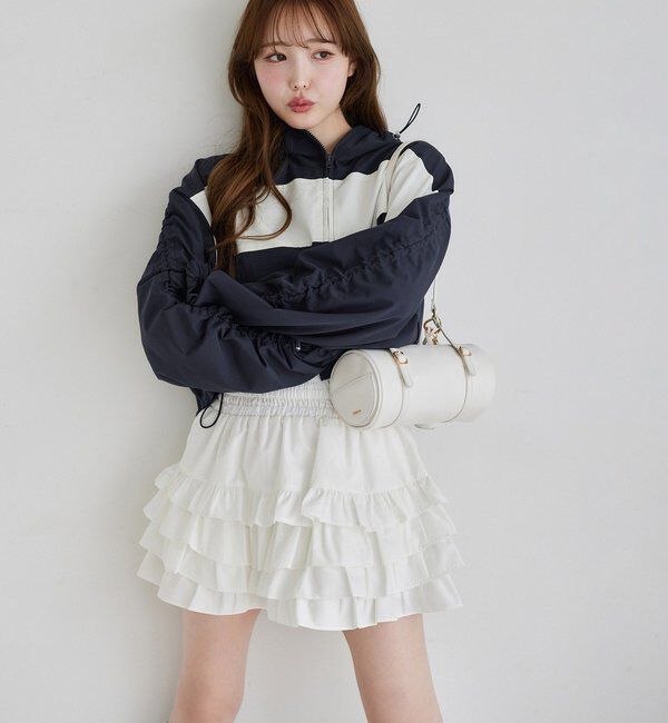  「ティアードフリルミニスカート」|スカート|