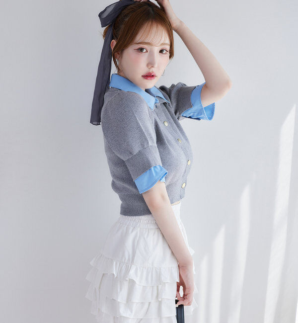  「ティアードフリルミニスカート」|スカート|