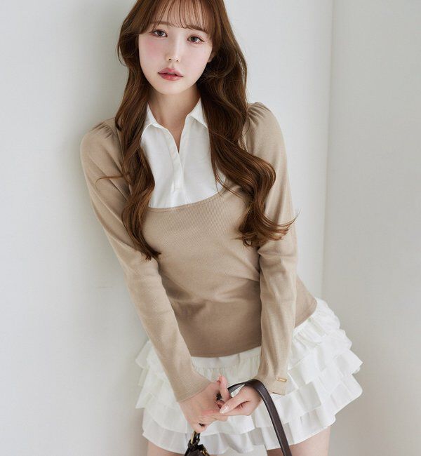  「ティアードフリルミニスカート」|スカート|