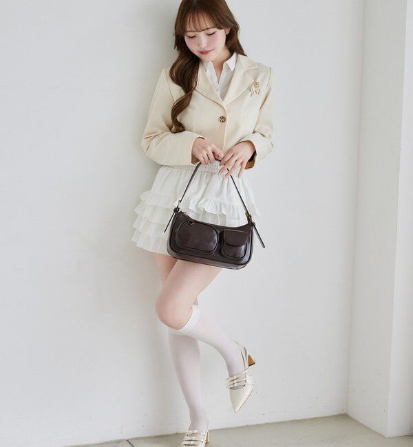  「ティアードフリルミニスカート」|スカート|