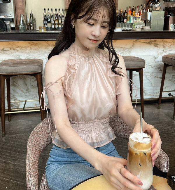  「バックリボンアメスリブラウス」|シャツ・ブラウス|