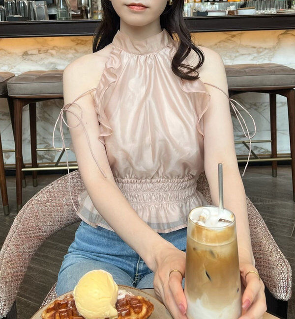  「バックリボンアメスリブラウス」|シャツ・ブラウス|