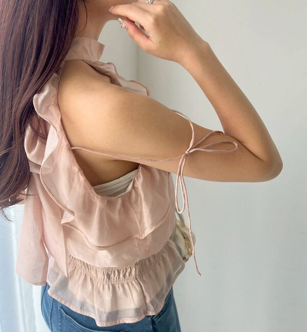  「バックリボンアメスリブラウス」|シャツ・ブラウス|