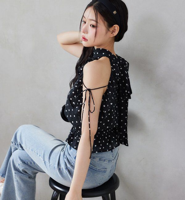  「バックリボンアメスリブラウス」|シャツ・ブラウス|