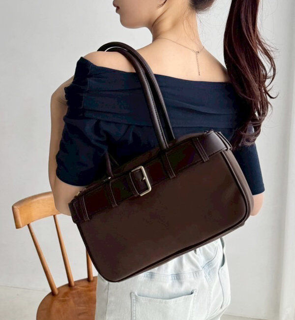 「ベルトつきスクエアバッグ」|ショルダー・メッセンジャー|