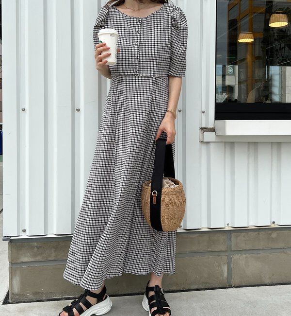  「【WEB限定リバイバル】しぼしぼマルチウェイワンピース」|ワンピース|