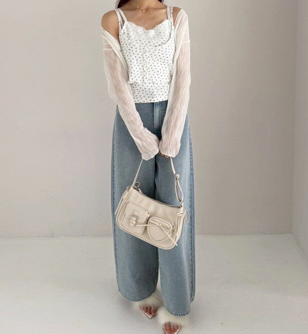  「ホック付きシアーカーデ」|ニット・セーター|