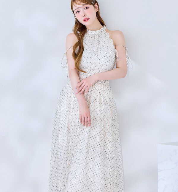  「【Fluffy Romance collection】アメスリロングワンピース」|ワンピース|ホワイト系その他