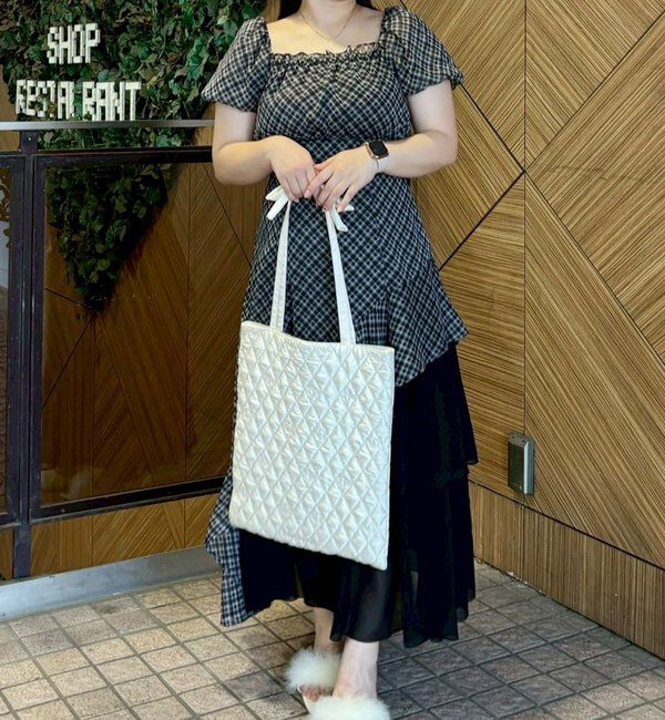  「【LouLoumei】キルティングトートバッグ／推し活にも使える」|トートバッグ|