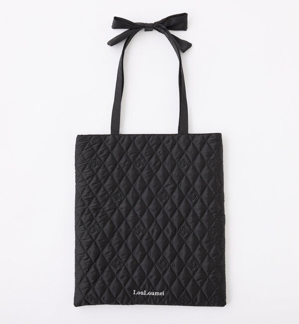 「【LouLoumei】キルティングトートバッグ／推し活にも使える」|トートバッグ|ブラック