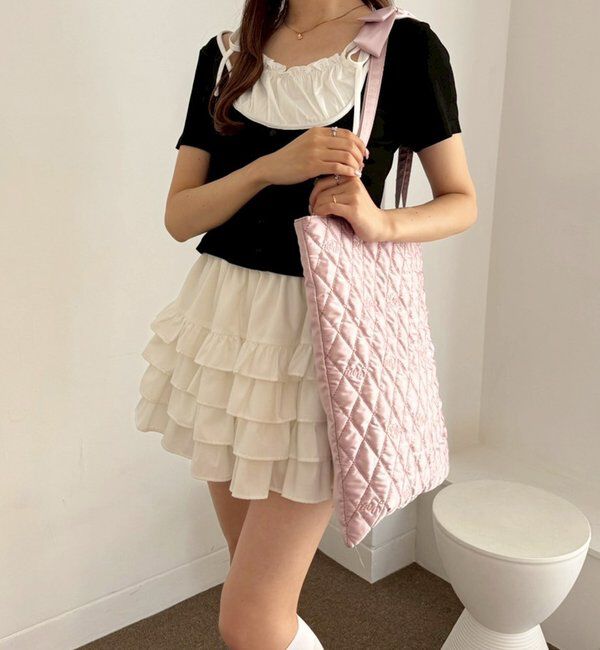  「【LouLoumei】キルティングトートバッグ／推し活にも使える」|トートバッグ|