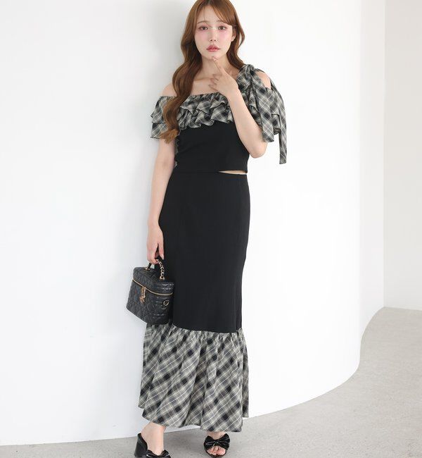  「セットで着れる／ワンショルリボントップス」|プルオーバー|