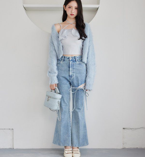  「クロスフリルキャミ」|シャツ・ブラウス|