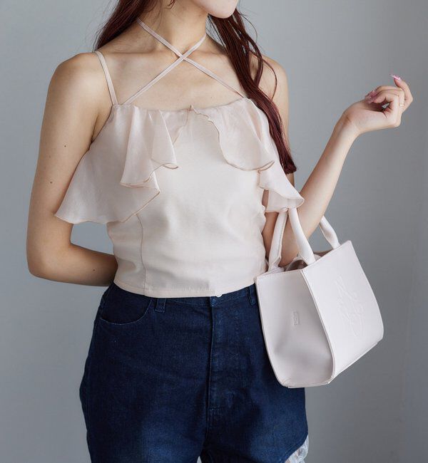  「クロスフリルキャミ」|シャツ・ブラウス|