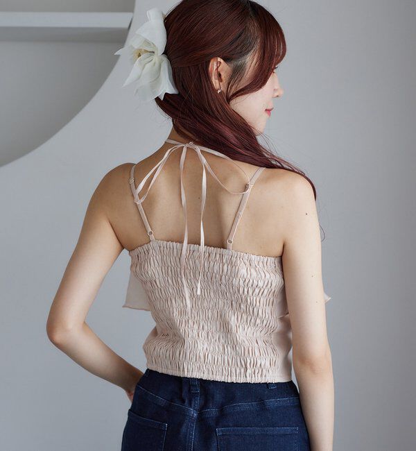  「クロスフリルキャミ」|シャツ・ブラウス|