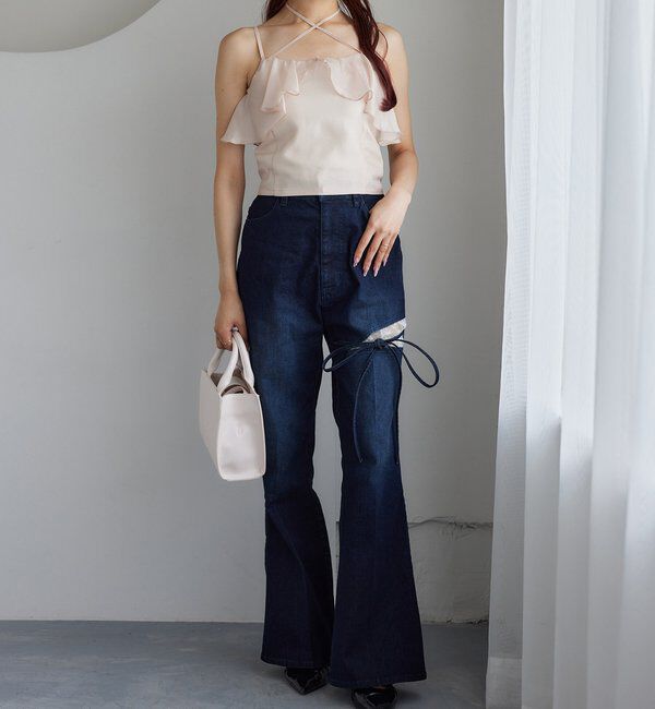  「クロスフリルキャミ」|シャツ・ブラウス|