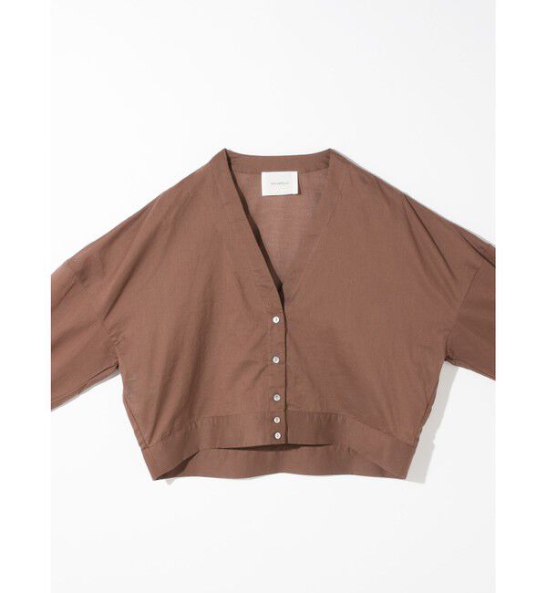 MIDIUMISOLID「MIDIUMISOLID for Ladies シアーVネックCD」|カーディガン|