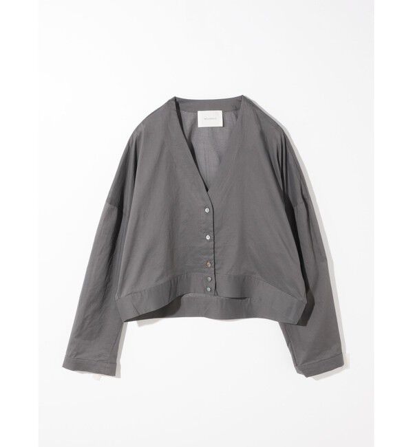 MIDIUMISOLID「MIDIUMISOLID for Ladies シアーVネックCD」|カーディガン|