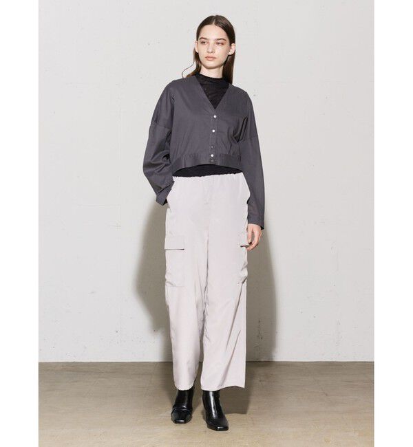 MIDIUMISOLID「MIDIUMISOLID for Ladies シアーVネックCD」|カーディガン|