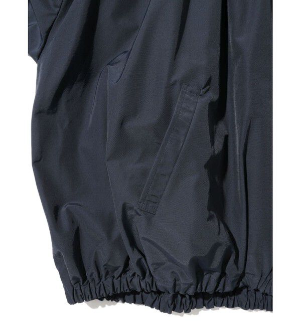 MIDIUMISOLID「MIDIUMISOLID for Ladies コットン/ナイロンスピンドルギャザーブルゾン」|テーラードジャケット|