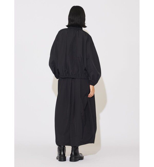 MIDIUMISOLID「MIDIUMISOLID for Ladies コットン/ナイロンスピンドルギャザーブルゾン」|テーラードジャケット|