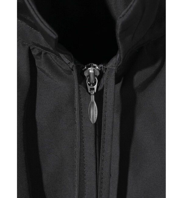 MIDIUMISOLID「MIDIUMISOLID for Ladies コットン/ナイロンスピンドルギャザーブルゾン」|テーラードジャケット|