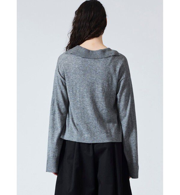 mizuiro ind「mizuiro ind スキッパープルオーバー」|ニット・セーター|