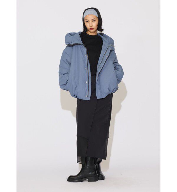 MIDIUMISOLID「MIDIUMISOLID for Ladies フードダウンブルゾン」|テーラードジャケット|