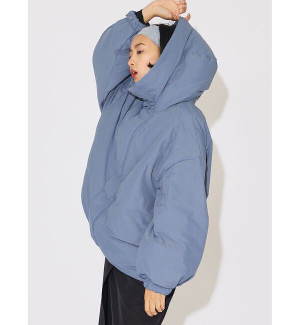 MIDIUMISOLID「MIDIUMISOLID for Ladies フードダウンブルゾン」|テーラードジャケット|