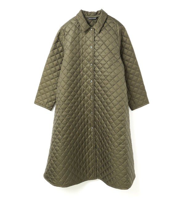 mizuiro ind「mizuiro ind キルティングフレアコート」|その他|カーキ