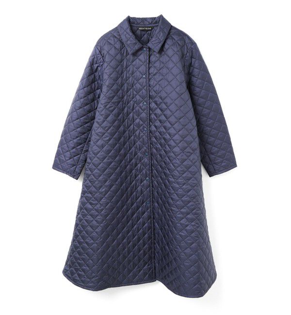 mizuiro ind「mizuiro ind キルティングフレアコート」|その他|ネイビー