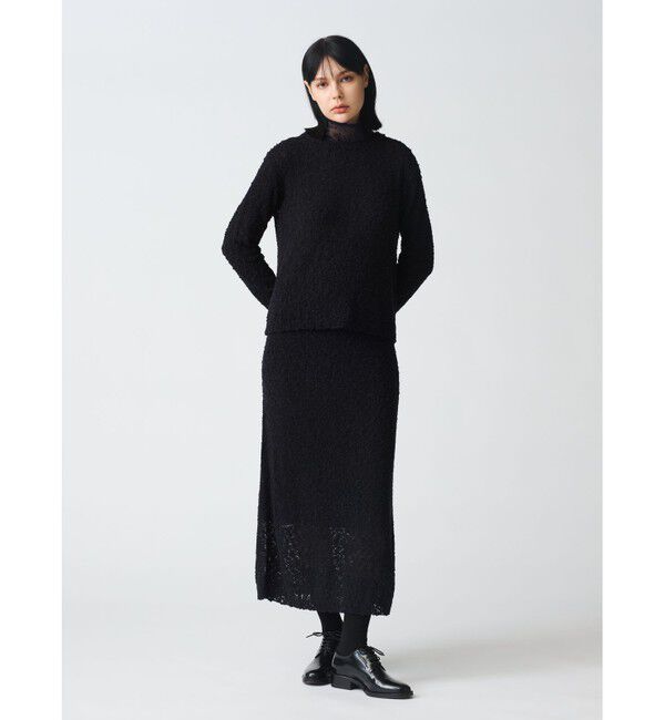 mizuiro ind「mizuiro ind スラブヤーンロングスカート」|スカート|