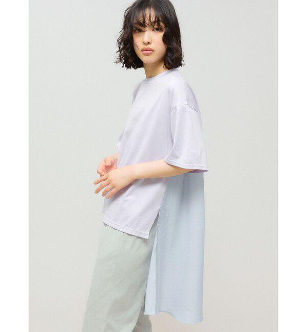 MIDIUMISOLID「MIDIUMISOLID for Ladies ウーブンコンビネーションT」|Tシャツ・カットソー|