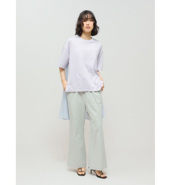 MIDIUMISOLID「MIDIUMISOLID for Ladies ウーブンコンビネーションT」|Tシャツ・カットソー|