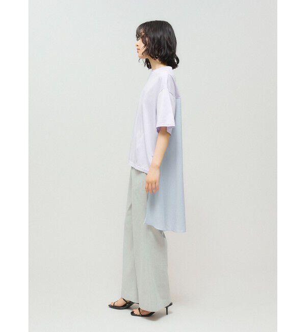 MIDIUMISOLID「MIDIUMISOLID for Ladies ウーブンコンビネーションT」|Tシャツ・カットソー|