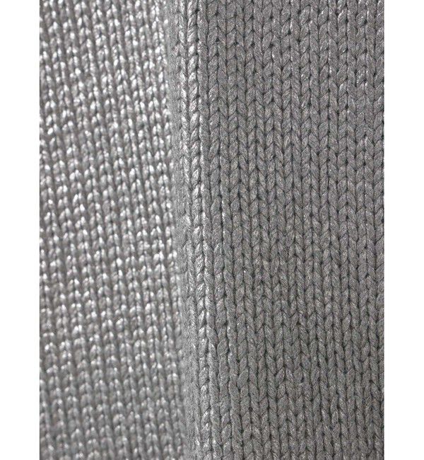 mizuiro ind「mizuiro ind 箔プリントハイネックベスト」|ニット・セーター|