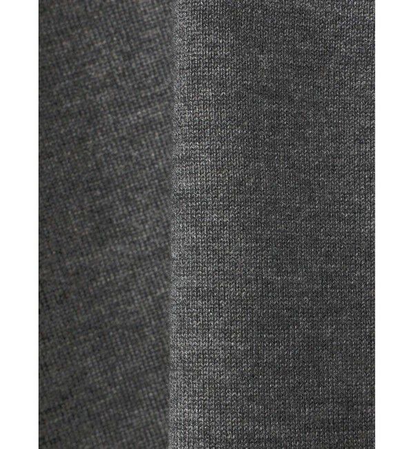 mizuiro ind「mizuiro ind クルーネックワイドチュニッククロシェ」|ニット・セーター|